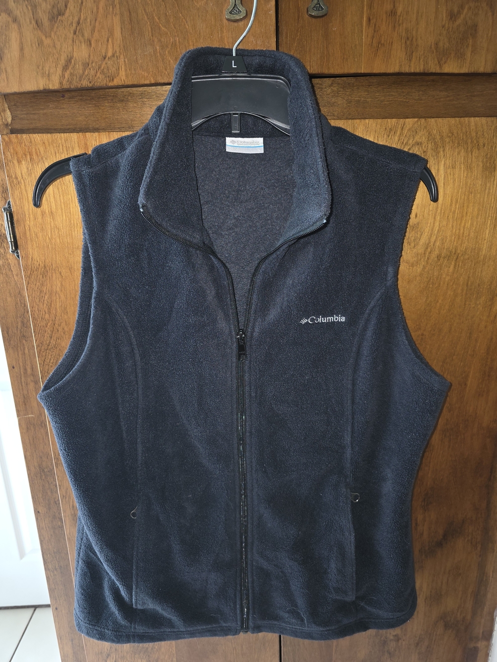 Columbia Women's Black Fleece Vest - Full Zip